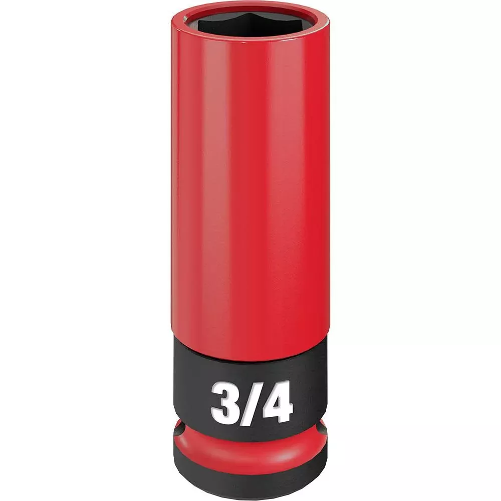 Milwaukee SHOCKWAVE™ Impact Duty 1/2 Drive 3/4" SAE Lug Nut Wheel Socket