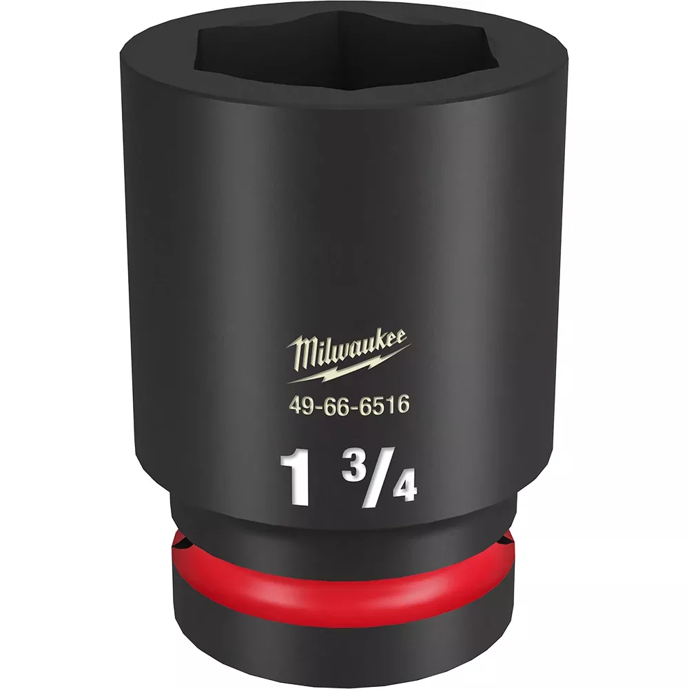 Milwaukee SHOCKWAVE™ Impact Duty 1" Drive 1-3/4" Deep 6 Point Socket