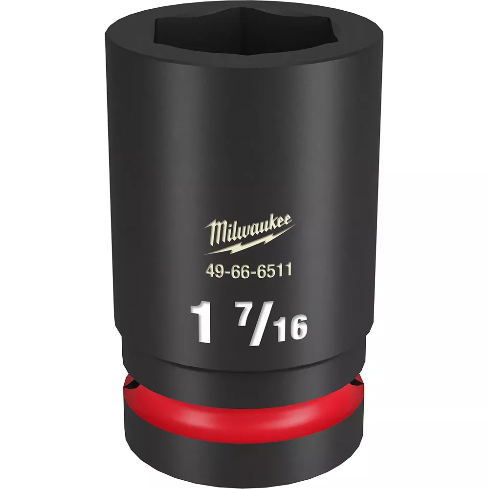 Milwaukee SHOCKWAVE™ Impact Duty 1" Drive 1-7/16" Deep 6 Point Socket