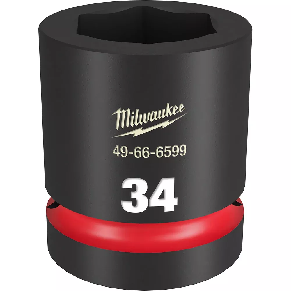 Milwaukee SHOCKWAVE™ Impact Duty 1" Drive 34MM Standard 6 Point Socket