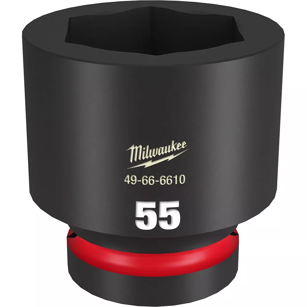 Milwaukee SHOCKWAVE™ Impact Duty 1" Drive 55MM Standard 6 Point Socket
