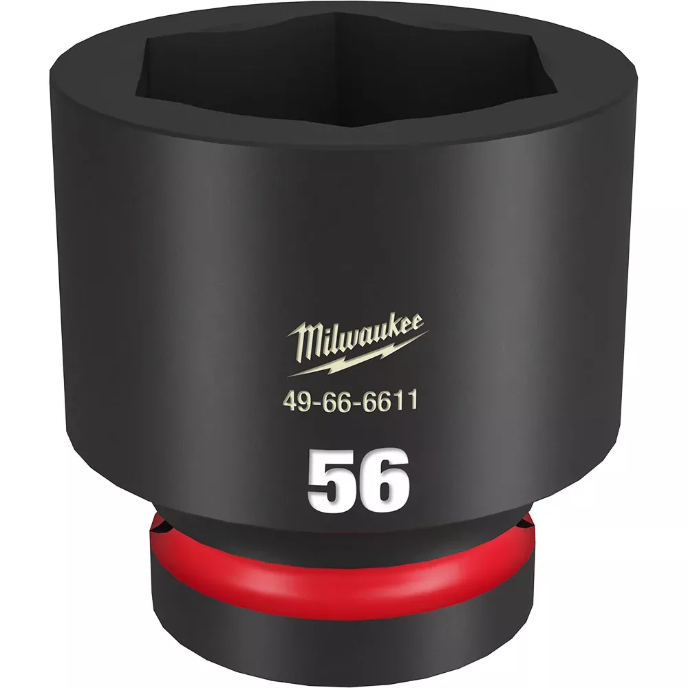 Milwaukee SHOCKWAVE™ Impact Duty 1" Drive 56MM Standard 6 Point Socket
