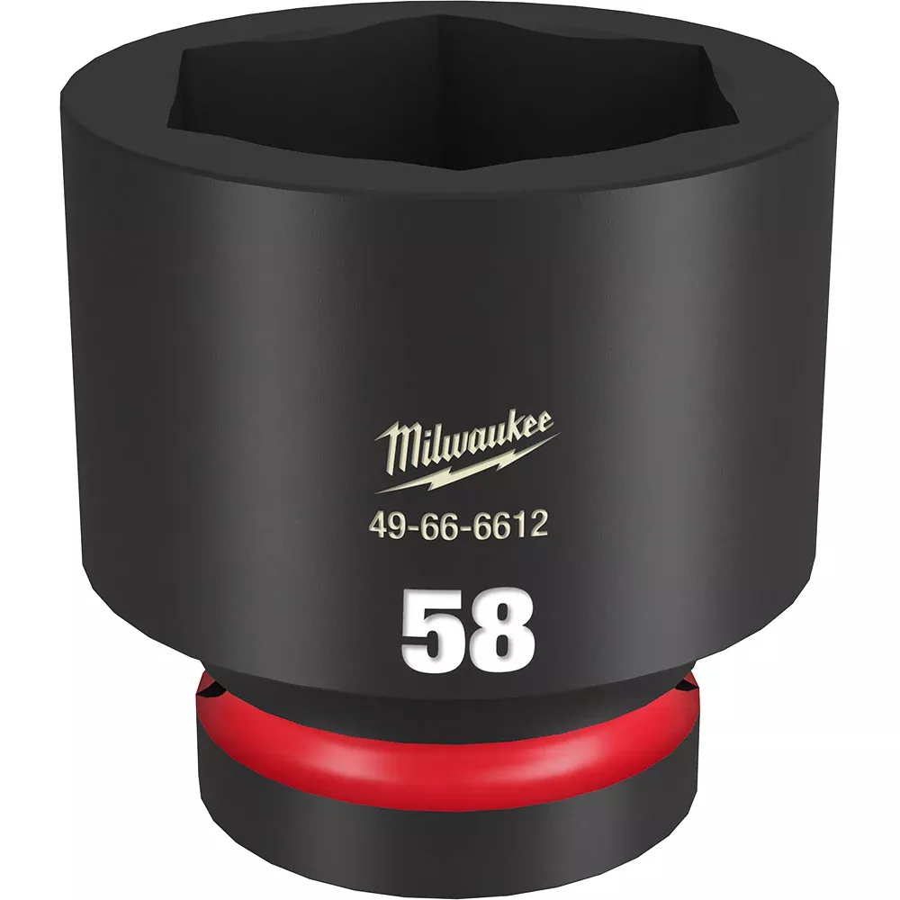 Milwaukee SHOCKWAVE™ Impact Duty 1" Drive 58MM Standard 6 Point Socket