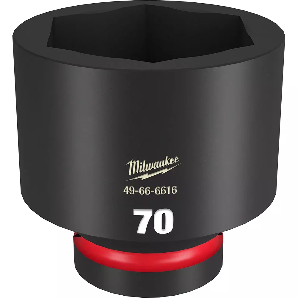 Milwaukee SHOCKWAVE™ Impact Duty 1" Drive 70MM Standard 6 Point Socket
