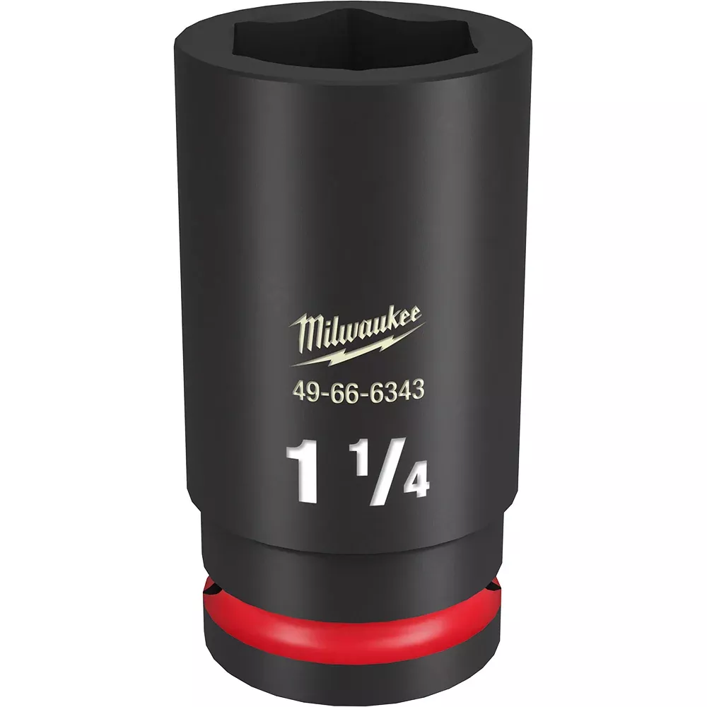 Milwaukee SHOCKWAVE™ Impact Duty 3/4" Drive 1-1/4" Deep 6 Point Socket