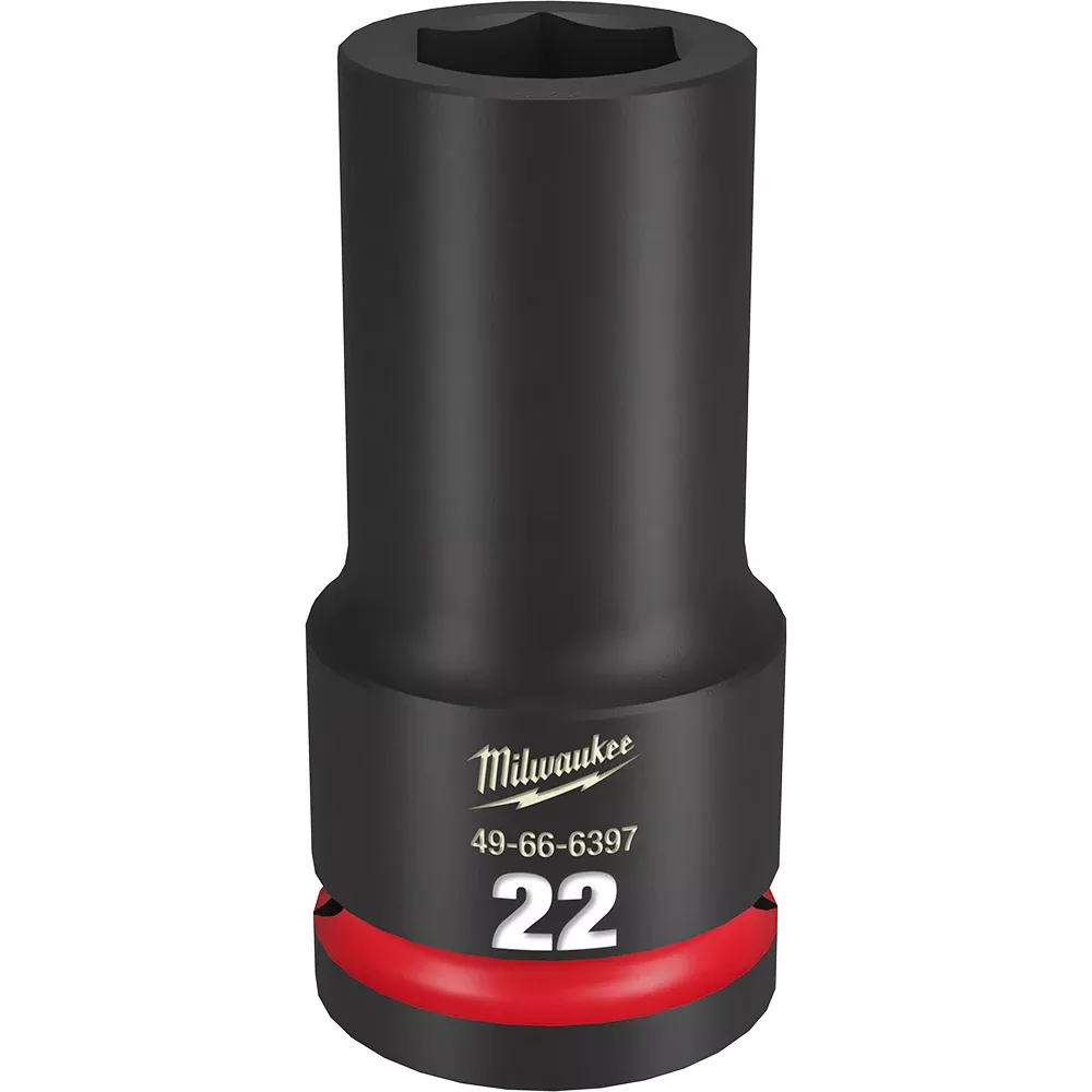 Milwaukee SHOCKWAVE™ Impact Duty 3/4" Drive 22MM Deep 6 Point Socket