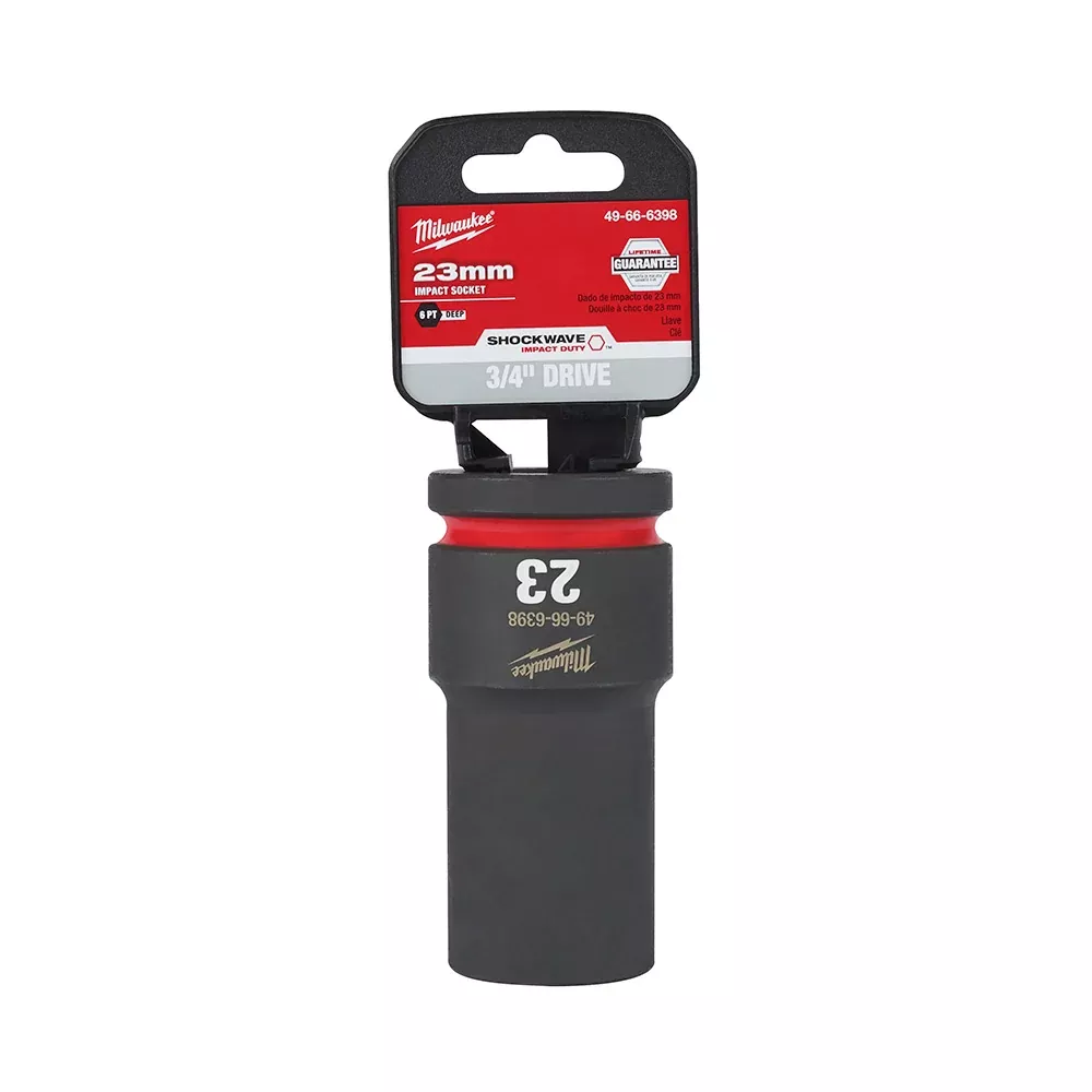 Milwaukee SHOCKWAVE™ Impact Duty 3/4" Drive 23MM Deep 6 Point Socket