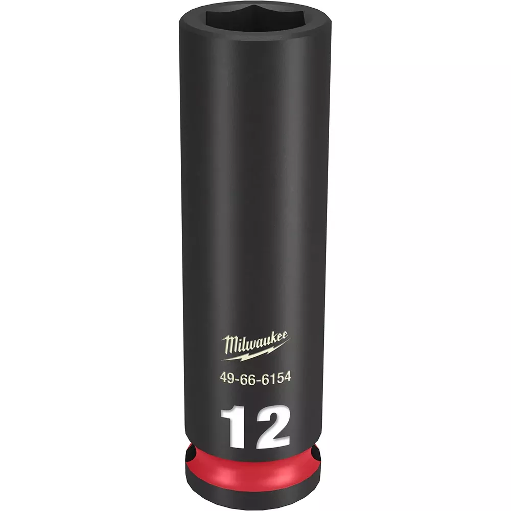 Milwaukee SHOCKWAVE™ Impact Duty 3/8" Drive 12MM Deep 6 Point Socket