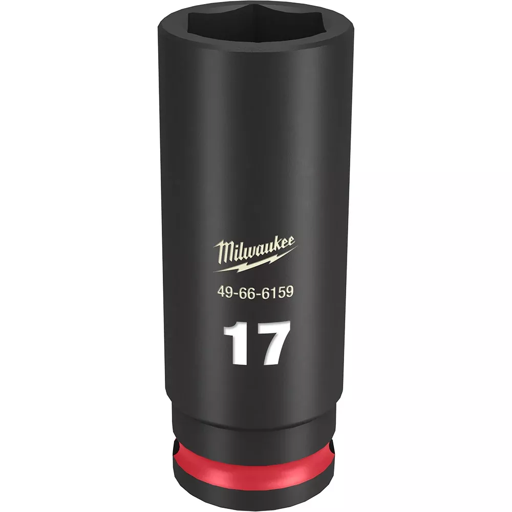 Milwaukee SHOCKWAVE™ Impact Duty 3/8" Drive 17MM Deep 6 Point Socket