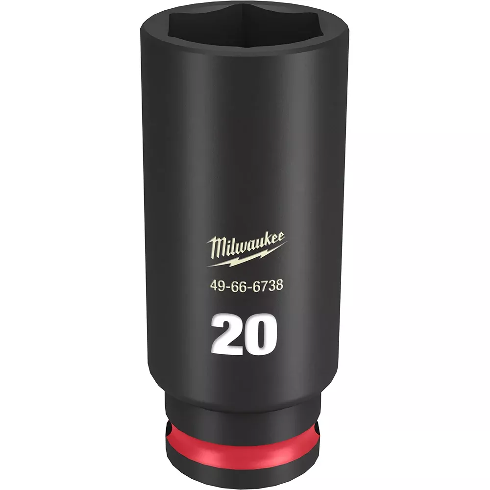 Milwaukee SHOCKWAVE™ Impact Duty 3/8" Drive 20MM Deep 6 Point Socket
