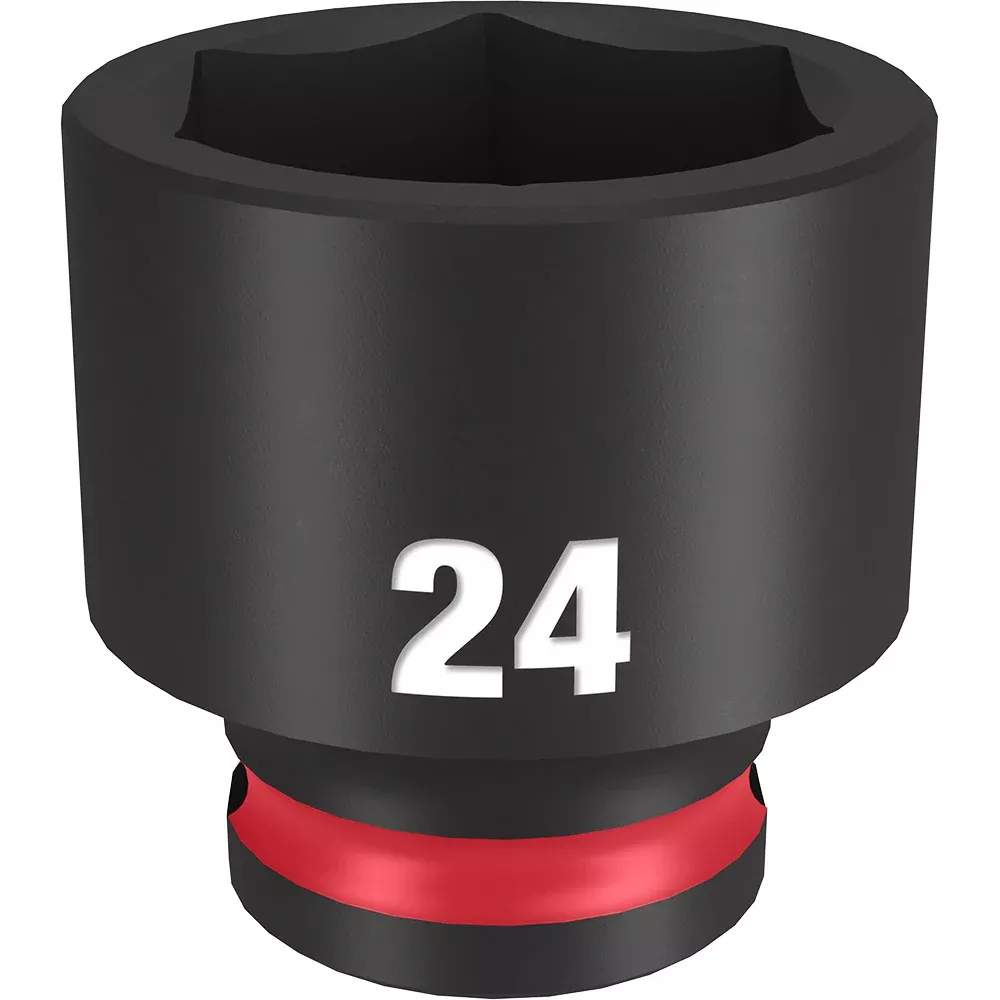 Milwaukee SHOCKWAVE™ Impact Duty 3/8" Drive 24MM Standard 6 Point Socket