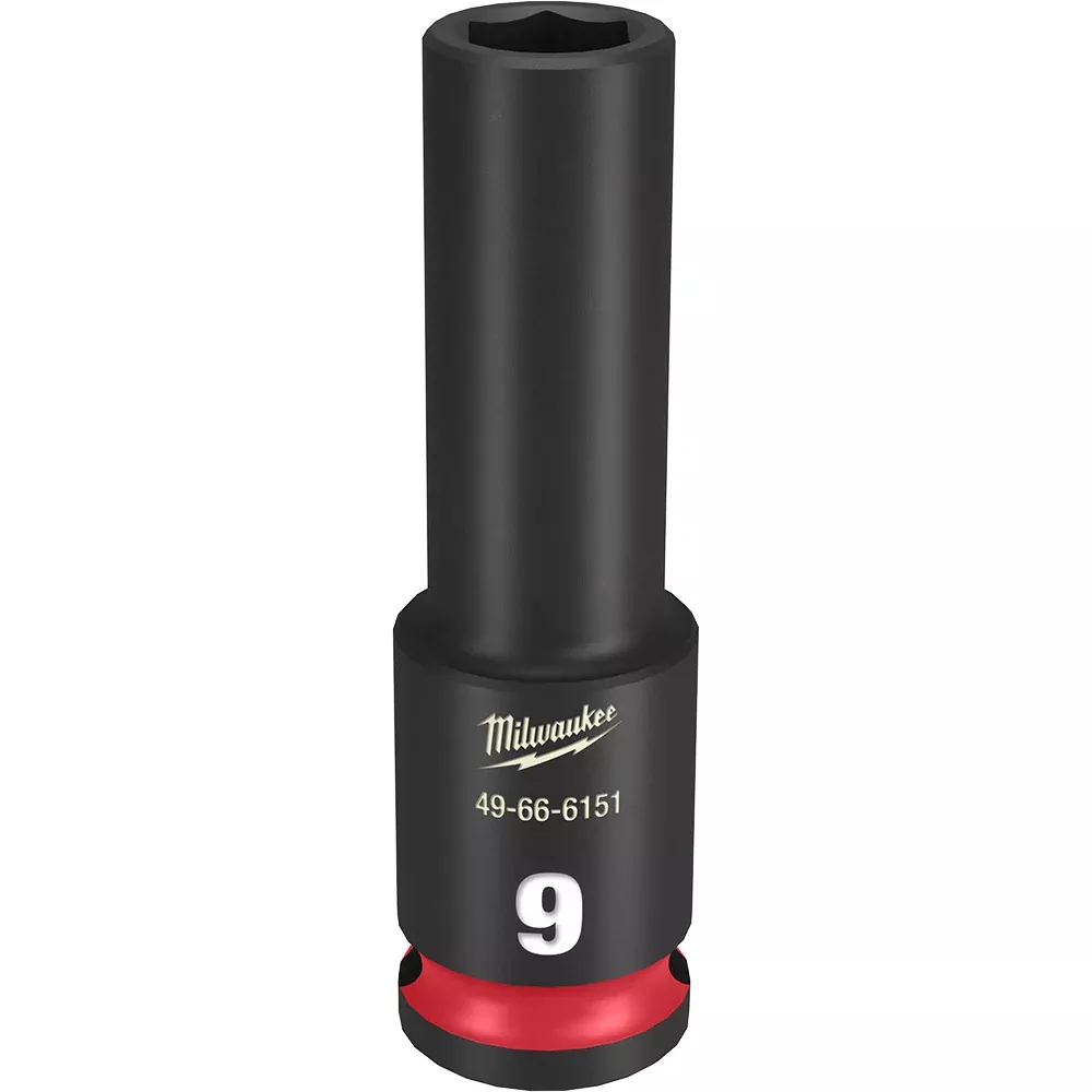 Milwaukee SHOCKWAVE™ Impact Duty 3/8" Drive 9MM Deep 6 Point Socket