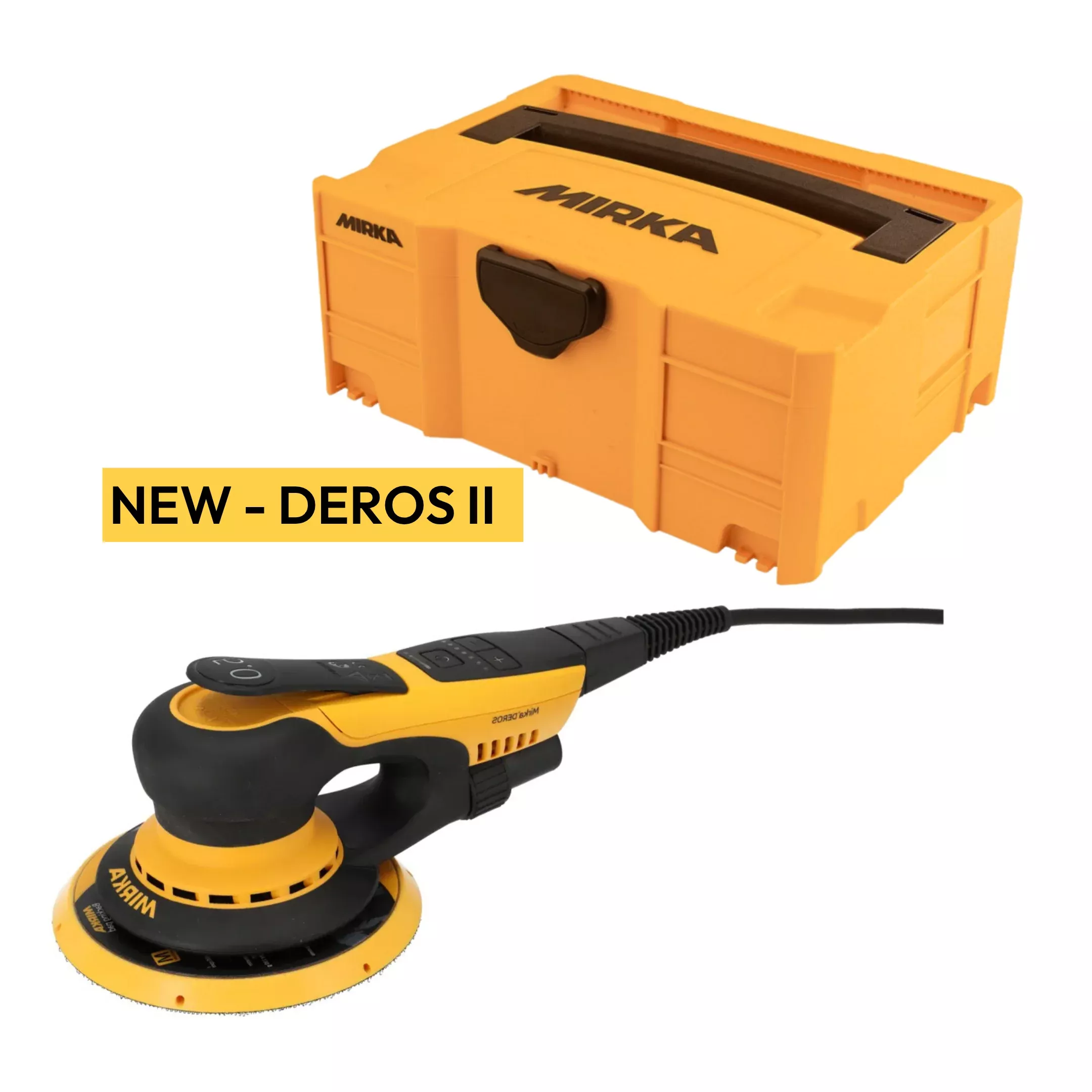 Mirka 6" Random Orbital Sander DEROS II 650X (5mm Orbit) with Case MID65040CAUS