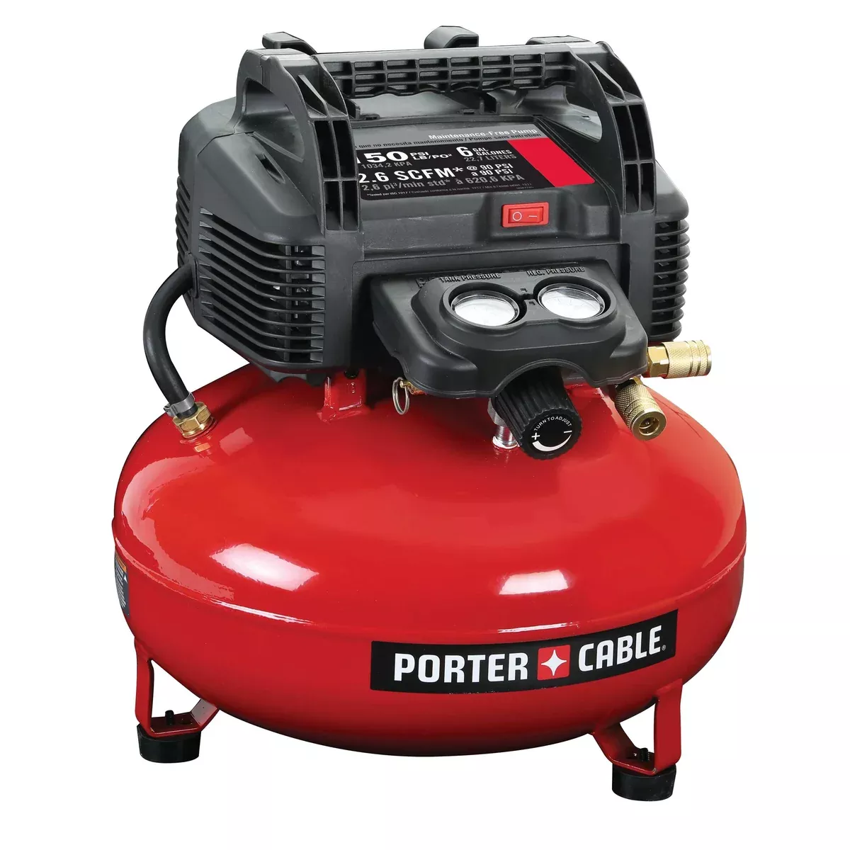 PORTER CABLE 6-Gallon Oil-Free Pancake Compressor