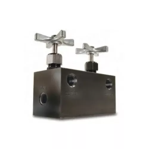 Power Team Hydraulic 2 Valve Manifold 9642