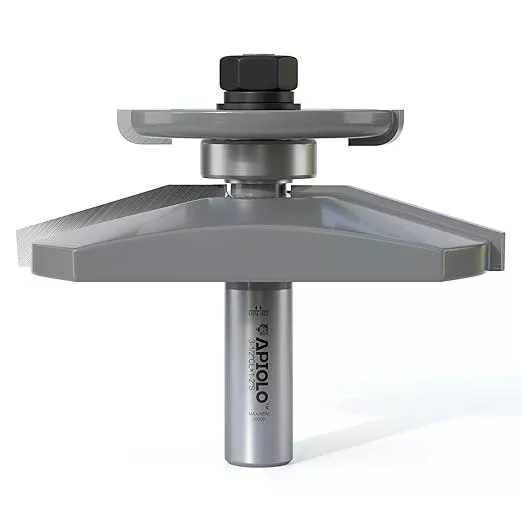 Professional Bevel Raised Panel with Back Cutter Router Bits 1/2 Inch Shank for Cove-Cut and Making Cabinet Door, 3-1/2 Inch Diameter, Used in Combination with Rail and Stile Router Bits