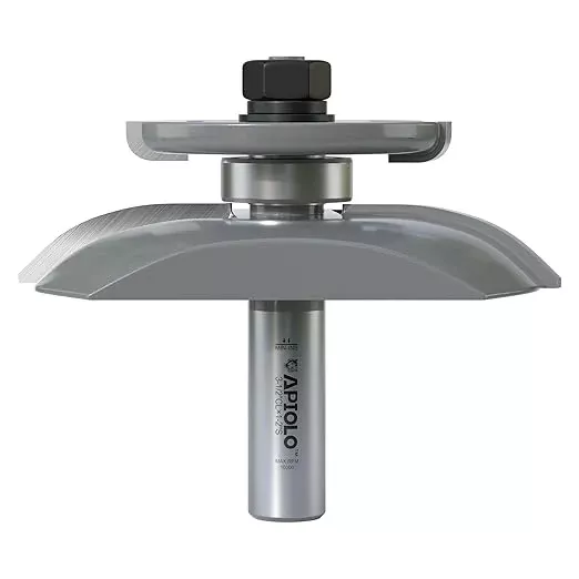Professional Cove Raised Panel with Back Cutter Router Bits 1/2 Inch Shank for Cove-Cut and Making Cabinet Door, 3-1/8 Inch Diameter, Used in Combination with Rail and Stile Router Bits