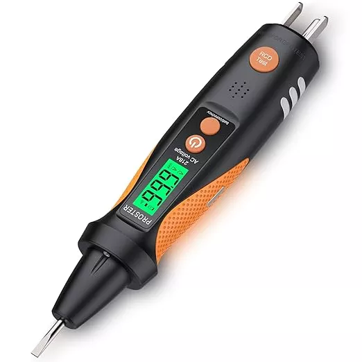Proster 2in1 Electrical Tester Kit - AC Non Contact Voltage Tester with GFCI Socket Tester, Non Contact Sensitivity 13-300V AC and 50-60Hz