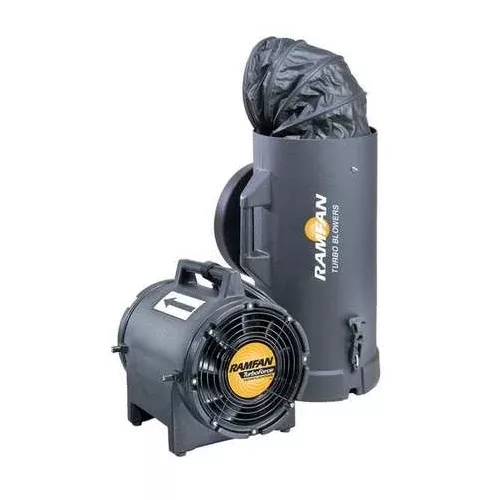 RamFan UB20XX 8" Blower/Exhaust (Axial Explosion Proof) 25' Duct EF7025