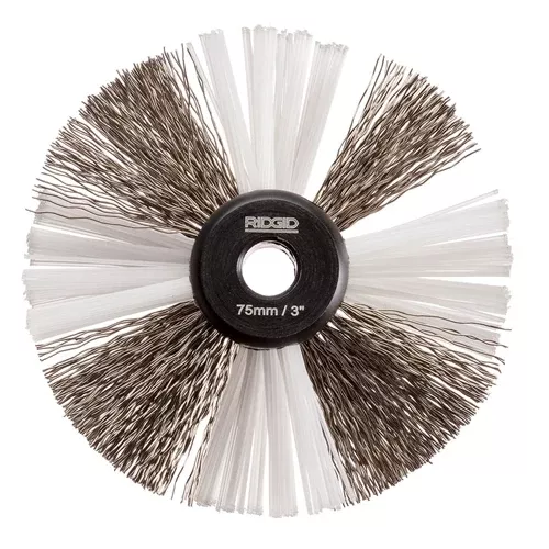 RIDGID K9-204 3" Nylon/Steel Cleaning Brush For 5/16" Cable 68978