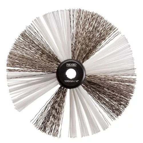 RIDGID K9-204 4" Nylon/Steel Cleaning Brush For 5/16" Cable 68983
