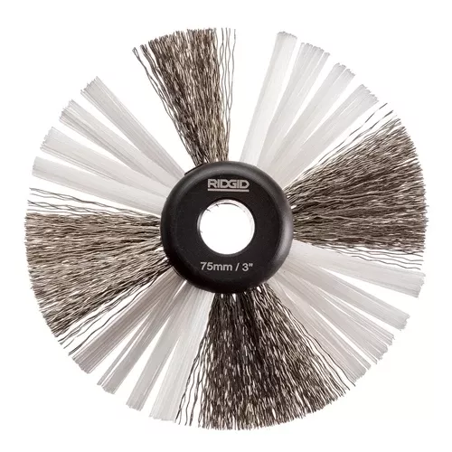 RIDGID K9-306 3" Nylon/Steel Cleaning Brush For 3/8" Cable 68988