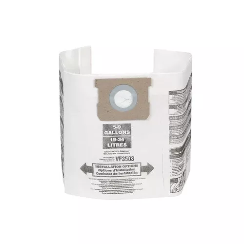RIDGID VF3503 High-Efficiency 6-9 Gallon Vacuum Dust Bags 40153