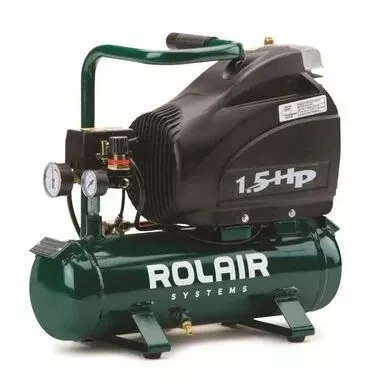 Rolair FC1500HS3 1.5 HP (115V) 4 CFM@90PSI 2.5 Gall Hot-Dog Compressor
