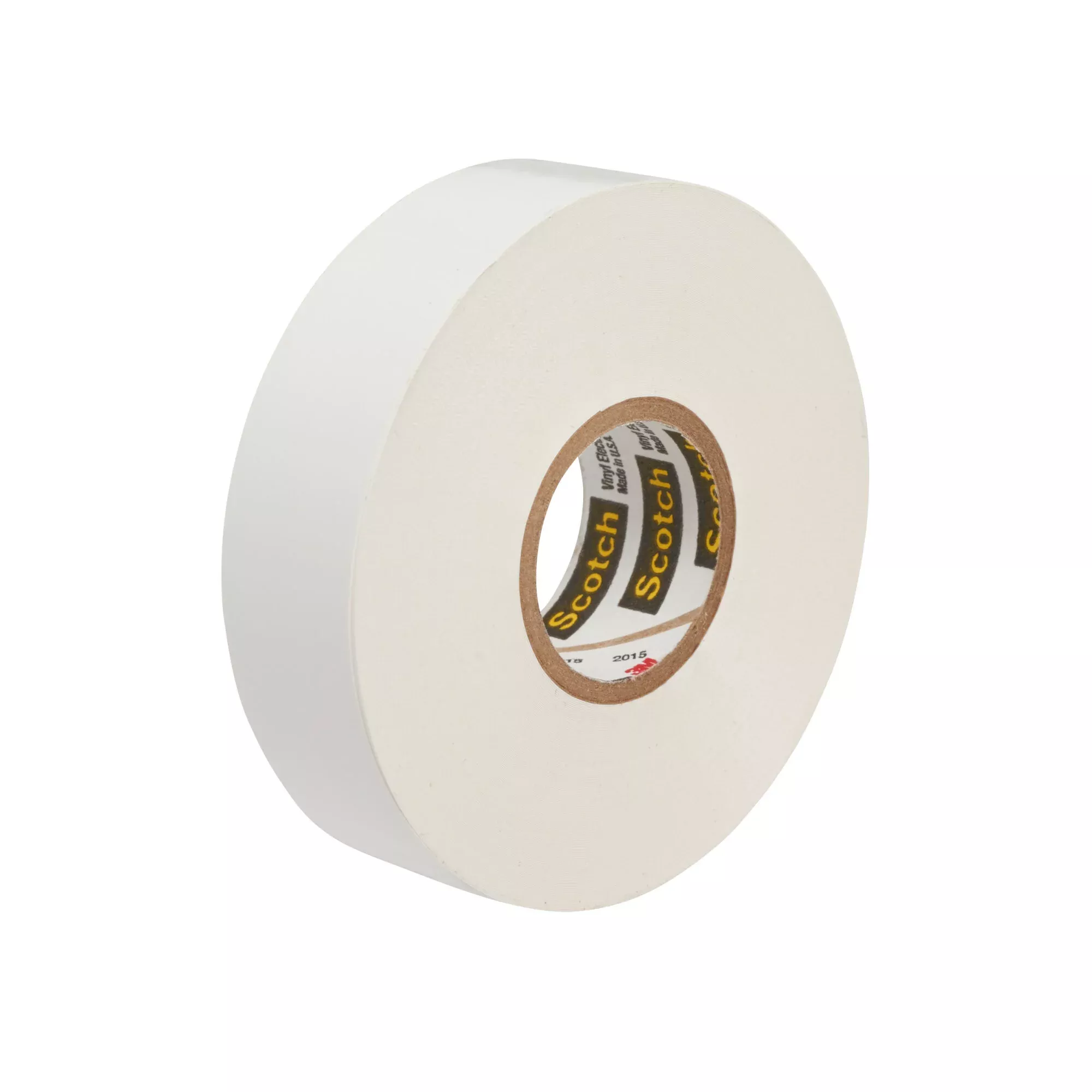 Scotch Vinyl Color Coding Electrical Tape 35, 1/2 in x 20 ft, White