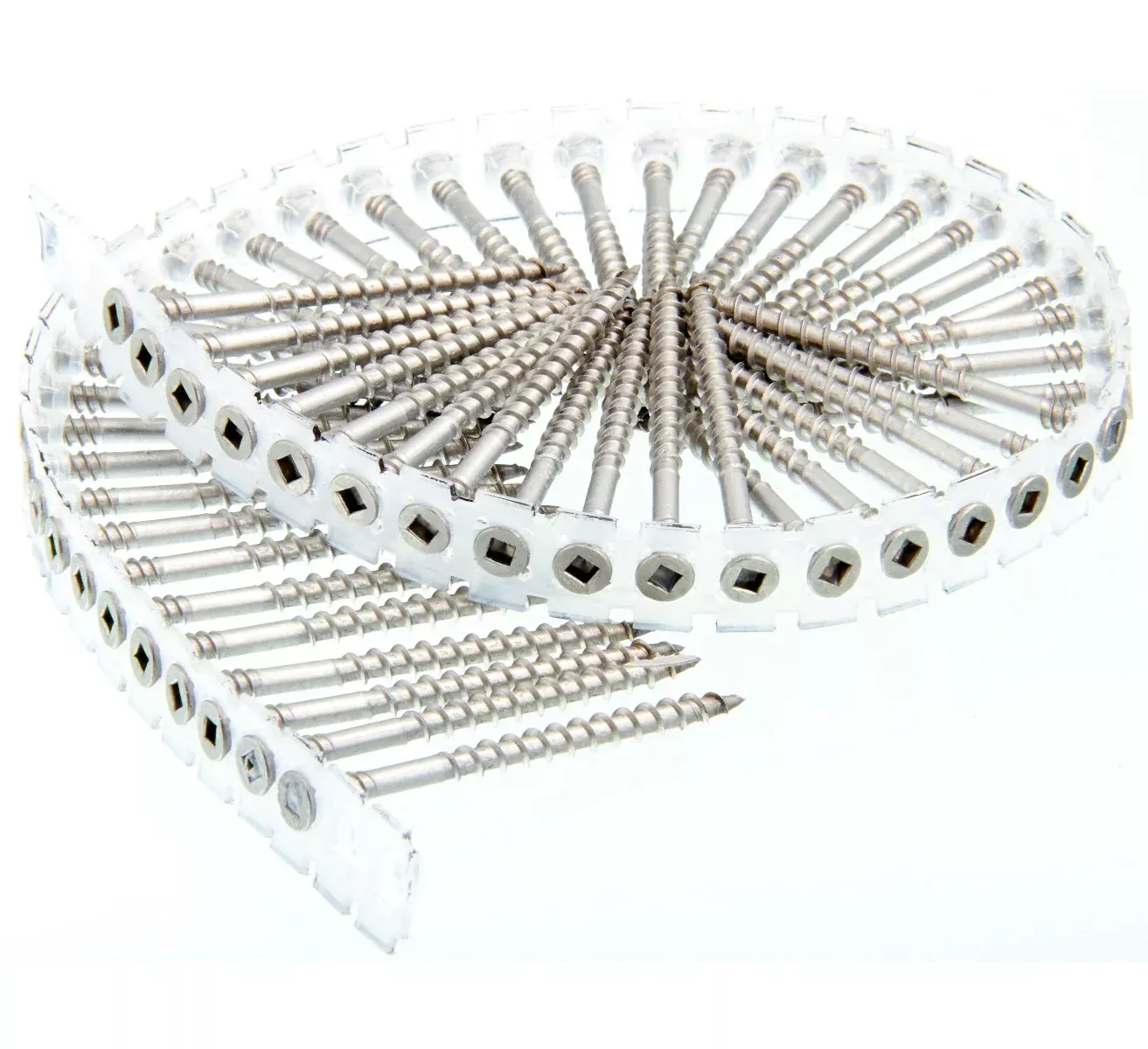 Senco no.8x2-1/2in SS no.2Sq Flat 17 CutDuraSpin Composite Decking Screws 08D250S