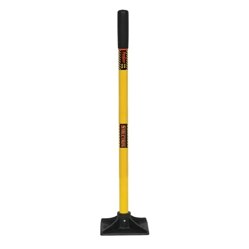 Seymour 8" x 8" Tamper Structron S800 SuperDuty Cast Iron Head & 44" Yellow Fiberglass Handle 85078