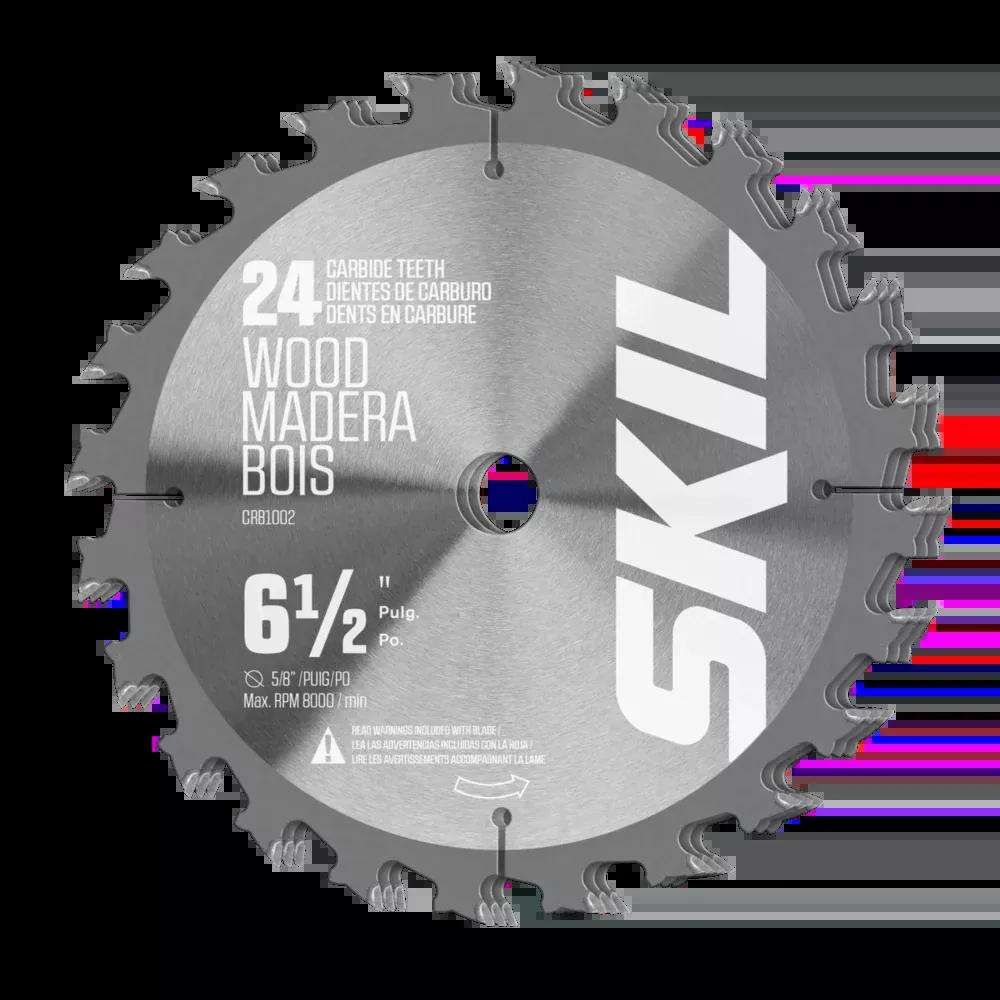 Skil 6-1/2 in. 24-Tooth Carbide Circular Saw Framing Blade, 3-Pack CRB1002-3