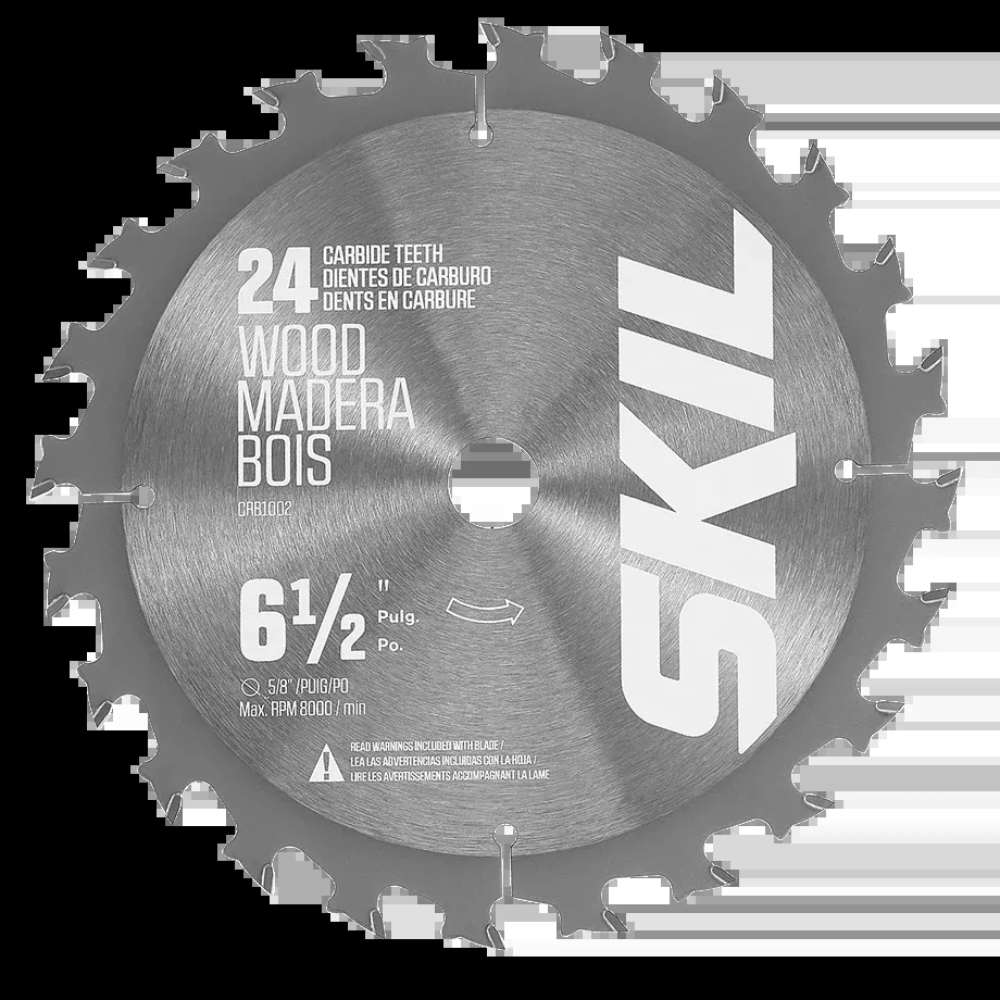 Skil 6-1/2 in. 24-Tooth Carbide Tipped Circular Saw Blade CRB1002