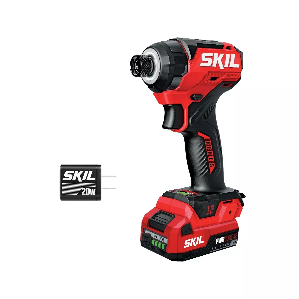 Skil Brushless 12V 1/4" Compact Impact Driver Kit ID6744A-11