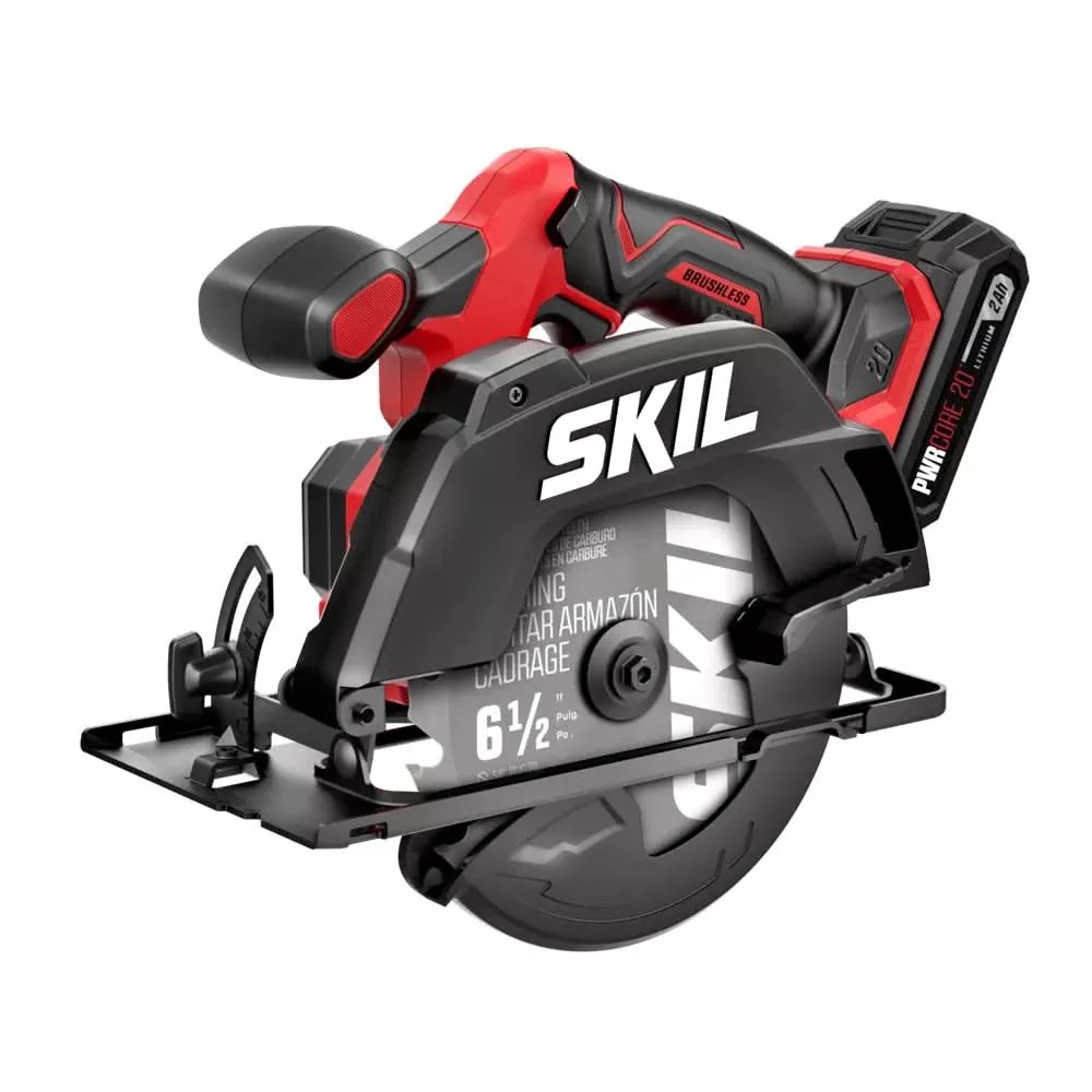 SKIL CR6413B-11 PWR CORE 20 Brushless 6-1/2 In. Circular Saw Kit