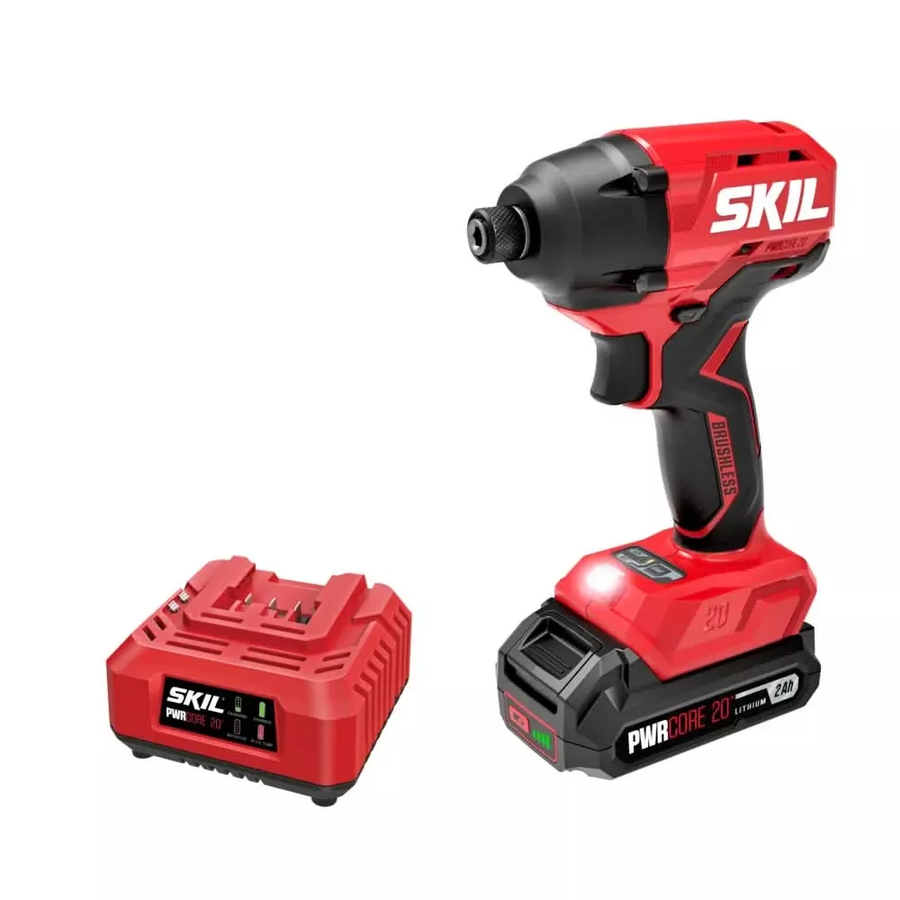 SKIL ID6720B-10 20V Brushless 1/4 In. Hex Impact Driver Kit
