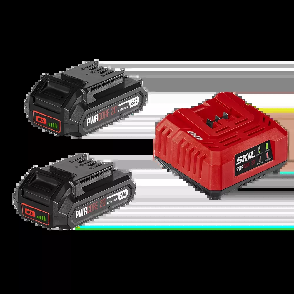 Skil PWRCORE 20 2X2.0Ah Battery and Charger Starter Kit CB5197B-21