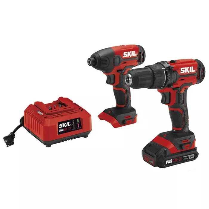Skil PWRCORE 20 Drill Driver & Impact Driver Kit CB739001