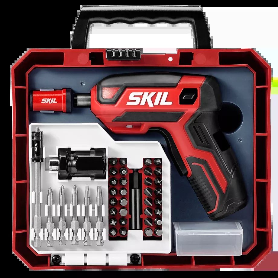 Skil Rechargeable 4V Screwdriver with 42 PC Bit Kit SD5618-03