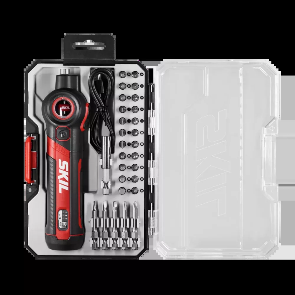Skil Twist 2.0 Rechargeable 4V Screwdriver with 28 PC Bit Kit SD5619-02