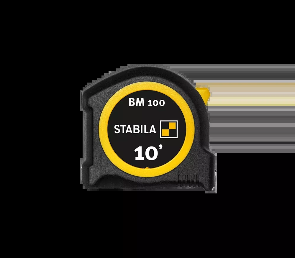 Stabila 10 ft. (3m) Pocket Tape Measure, Imperial Scale, BM 100 30710
