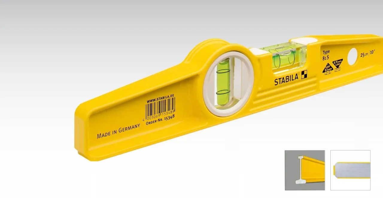 Stabila 10 in. TYPE 81 S Die Cast Torpedo Level 25010