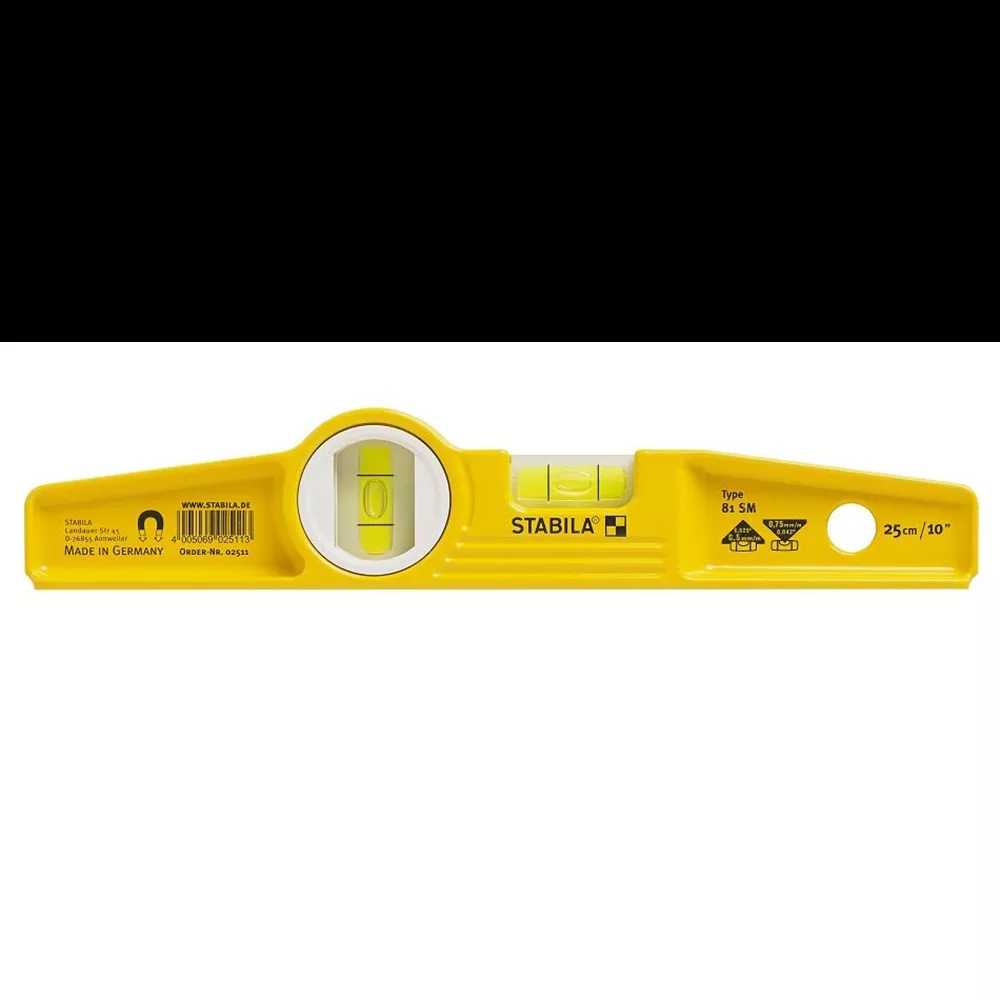 Stabila 10" Torpedo Level Type 81SM Magnetic Die Cast 25100