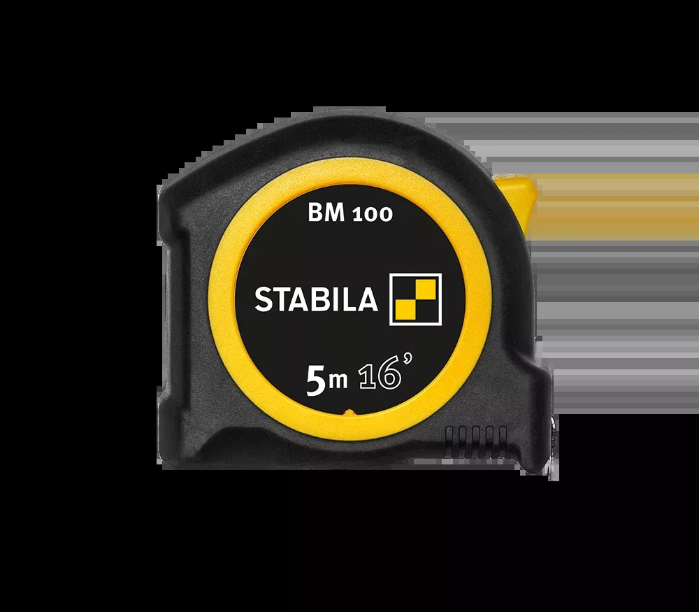 Stabila 16 ft. (5m) Pocket Tape Measure, cm/in Scale, BM 100 30816