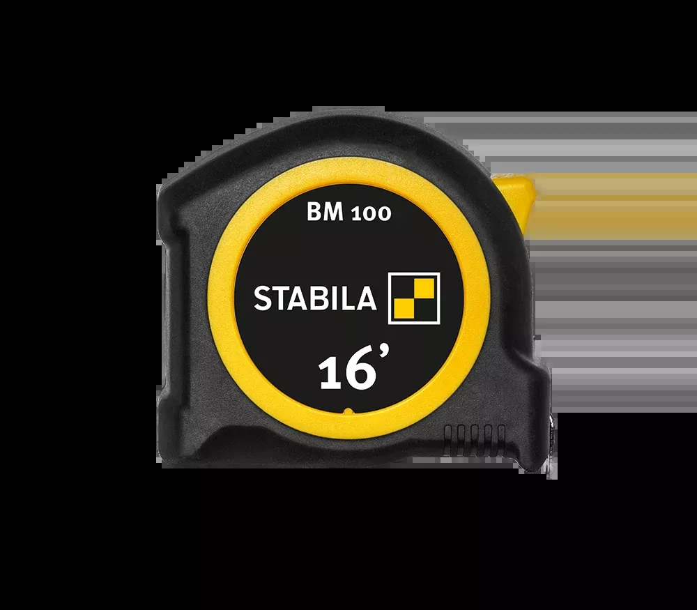 Stabila 16 ft. (5m) Pocket Tape Measure, Imperial Scale, BM 100 30716