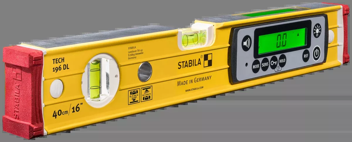 Stabila 16 in. IP67 TECH 196 DL Digital Spirit Level with Case 39516