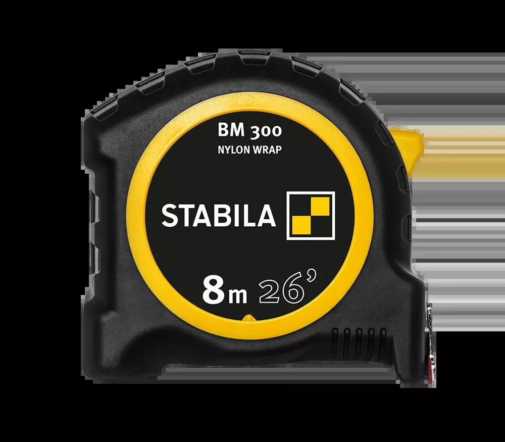 Stabila 26 ft. (8m) Tape Measure, cm/in Scale, BM 300 30626