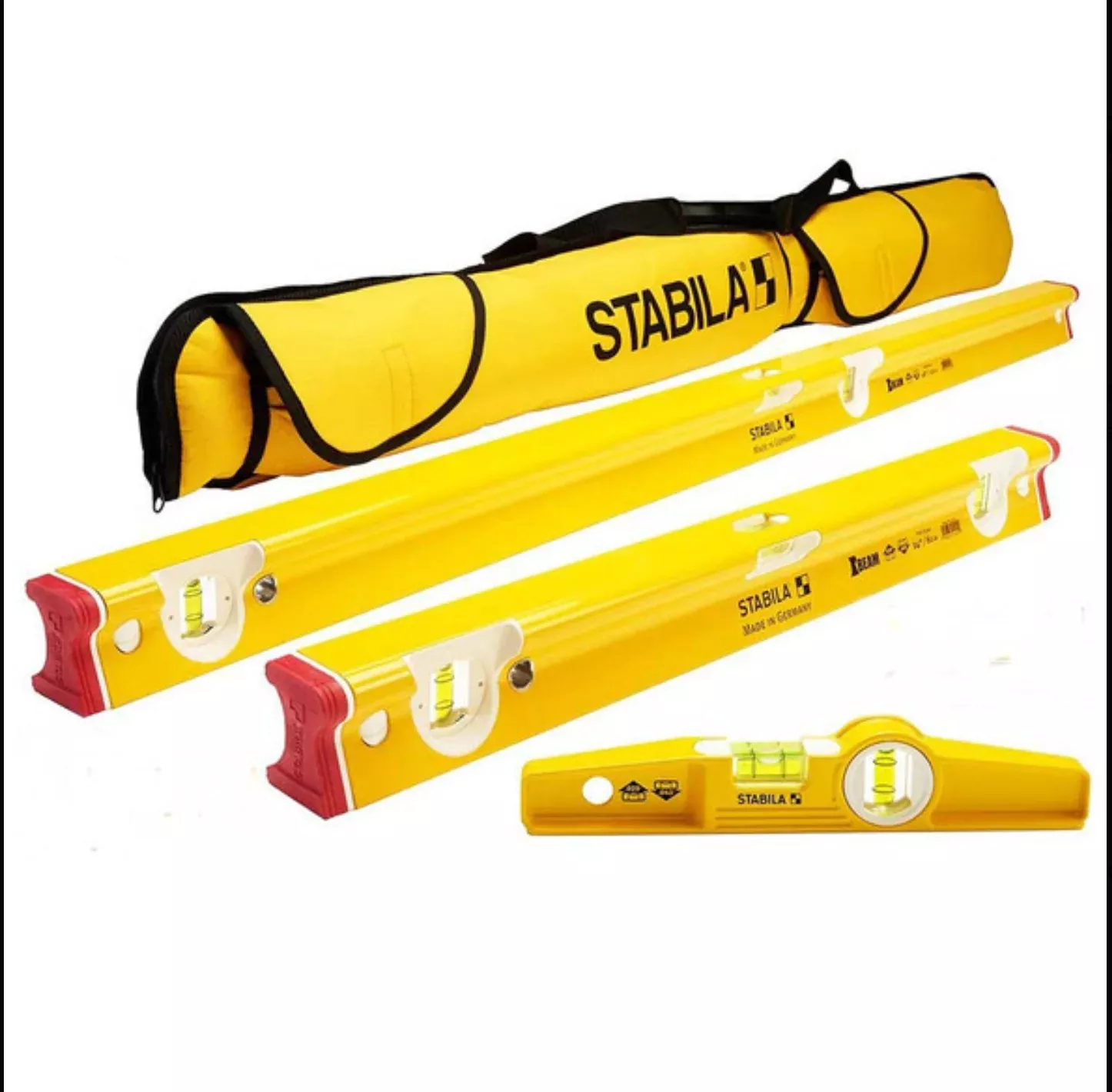 Stabila 3 Level Set & Case, TYPE 196 Classic 48375