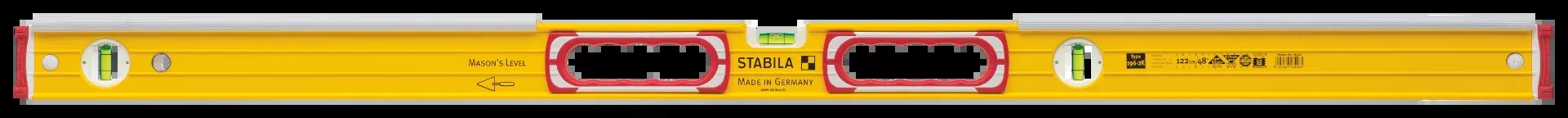 Stabila 48 in. TYPE 196-2 K Masons Level with Shield 36448