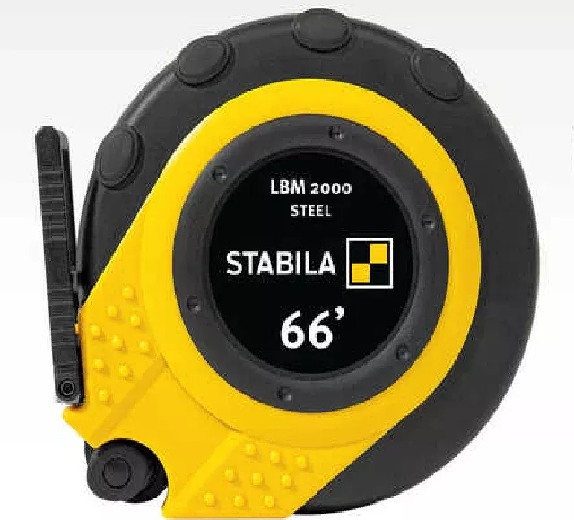 Stabila 66 ft. Closed Case Tape Measure, Imperial Scale, LBM 2000 STEEL, 30950